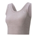 Sporttop für Frauen Puma Studio Yogini Luxe Crop Tank Violett