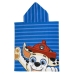 Poncho-Asciugamano con Cappuccio The Paw Patrol Azzurro 50 x 115 cm