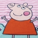 Kapuutsiga rätik-pontšo Peppa Pig Roosa 50 x 115 cm