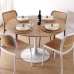 Mesa de Jantar Versa Lia Metal Madeira MDF 120 x 73 x 120 cm