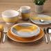 Set di Stoviglie Versa Leanne Giallo Gres 26,5 x 26,5 cm 18 Pezzi