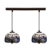 Ceiling Light Viro Blue Iron 60 W 50 x 20 x 20 cm