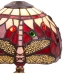 Tischlampe Viro Belle Rouge Granatrot Zink 60 W 20 x 37 x 20 cm