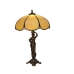 Bordslampa Viro Virginia Beige Zink 60 W 30 x 50 x 30 cm