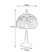 Lampă de masă Viro Ilumina Alb Zinc 60 W 20 x 37 x 20 cm