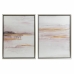 Schilderij DKD Home Decor 60 x 3,5 x 80 cm Abstract Stads (2 Stuks)