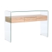 Konsol DKD Home Decor Transparent Ljusbrun Glas Trä MDF 120 x 35 x 80 cm