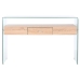 Seinalaud DKD Home Decor Läbipaistev Helepruun Kristall Puit MDF 120 x 35 x 80 cm