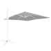 Parasol Tiber Branco Cinzento claro Alumínio 300 x 300 x 250 cm LED