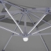 Parasol Tiber Branco Cinzento claro Alumínio 300 x 300 x 250 cm LED