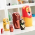 Matryoshka din lemn cu figurine de animale Funimals InnovaGoods ‎IG815363 Lemn (Recondiționate A+)