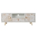 Τηλεόραση DKD Home Decor Λευκό Ξύλο Bamboo 140 x 40 x 51 cm