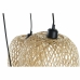 Candeeiro de teto DKD Home Decor Preto Marrom claro Metal Bambu 50 W Tropical 220 V 30 x 30 x 94 cm