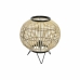 Lampada da tavolo DKD Home Decor Nero Metallo Marrone Bambù (36 x 36 x 37 cm)