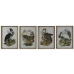 Quadro DKD Home Decor Uccelli Orientale 45 x 3 x 60 cm (4 Unità)