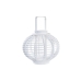 Lampa DKD Home Decor Sklo Biela Bambus (35 x 35 x 29 cm)