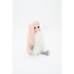 Tyyny Crochetts Valkoinen Harmaa Pinkki Kani 24 x 34 x 9 cm