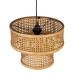 Taklampa Svart Naturell Trä Bambu 220-240 V 34 x 34 x 26,5 cm