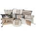 Kussen Home ESPRIT Beige Natuurlijk Boho 45 x 5 x 45 cm