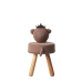 Tabouret Crochetts Marron 34 x 55 x 34 cm Ours