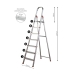 Folding ladder Rolser 7 PELD ALUMINIO Aluminium