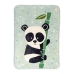 Deka HappyFriday Moshi Moshi Panda Garden Blue Pisana Mikrovlakna 110 x 140 cm