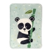 Deken HappyFriday Moshi Moshi Panda Garden Blue Multicolour Microvezel 110 x 140 cm