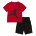 Sportoutfit voor kinderen Nike Zwart Rood Multicolour 2 Onderdelen