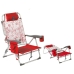 Plážová židle Červený 87 x 51 x 23 cm