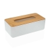 Tissue-Box Versa Bambus Polypropylen 13,1 x 8,6 x 26,1 cm Weiß