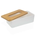 Tissue-Box Versa Bambus Polypropylen 13,1 x 8,6 x 26,1 cm Weiß