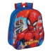 Mochila Escolar 3D Spider-Man Vermelho Azul Marinho 27 x 33 x 10 cm