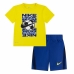 Otroški športni outfit Nike Df Icon  Rumena Modra Pisana 2 Kosi