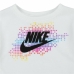 Sportoutfit voor kinderen Nike Aop Bike Blauw Wit Multicolour 2 Onderdelen