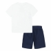 Completo Sportivo per Bambini Nike Nsw Add Ft Short  Azzurro Bianco Multicolore 2 Pezzi