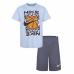 Completo Sportivo per Bambini Nike Df Icon Grigio Multicolore 2 Pezzi