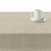 Stain-proof resined tablecloth Belum Plumeti White 250 x 140 cm