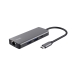 USB Hub Trust 24968 Silver (1 Unit)