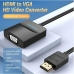 HDMI-VGA Adapter Vention 42154 Must 15 cm