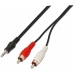 Kabel typu jack NANOCABLE 10.24.0310 10 m Koncovka samec RCA x 2