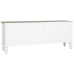 TV furniture Home ESPRIT White Natural Metal Fir 150 x 36 x 56 cm