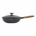 Τηγάνι Wok Oroley Nature Ξύλο Λιώμα αλουμινίου 30 cm