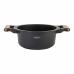 Casseruola con coperchio Oroley Nature Legno 28 cm Alluminio fuso