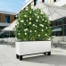 Bloempot Lechuza 32 x 100 x 34 cm Wit Plastic Rechthoekig