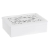 Krabička na hodinky DKD Home Decor Biela Sklo Drevo MDF 29 x 20 x 9 cm (12 kusov)