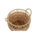 Juego de Cestas DKD Home Decor Natural Metal Polietileno 38 x 38 x 34 cm 38 x 38 x 27 cm 3 Piezas