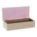 Декоративна кутия DKD Home Decor Естествен Алуминий Дървен MDF 22 x 6 x 9 cm (2 броя) (1 броя)