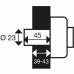 Lacăt Yale YV25BT-45/SC Oțel Rotund Uși Ø 23 mm