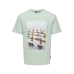 Pánské tričko s krátkým rukávem Only & Sons Onskolton Reg Beach Surf Zelená