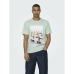 Heren-T-Shirt met Korte Mouwen Only & Sons Onskolton Reg Beach Surf Groen